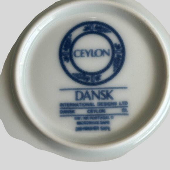 Dansk Ceylon 11" Blue White Dinner Plates Set Of 2 - Picture 4 of 12